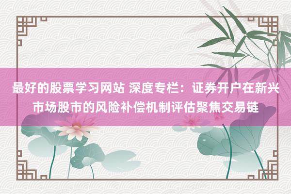 最好的股票学习网站 深度专栏:证券开户在新兴市场股市的风险补偿机制评估聚焦交易链